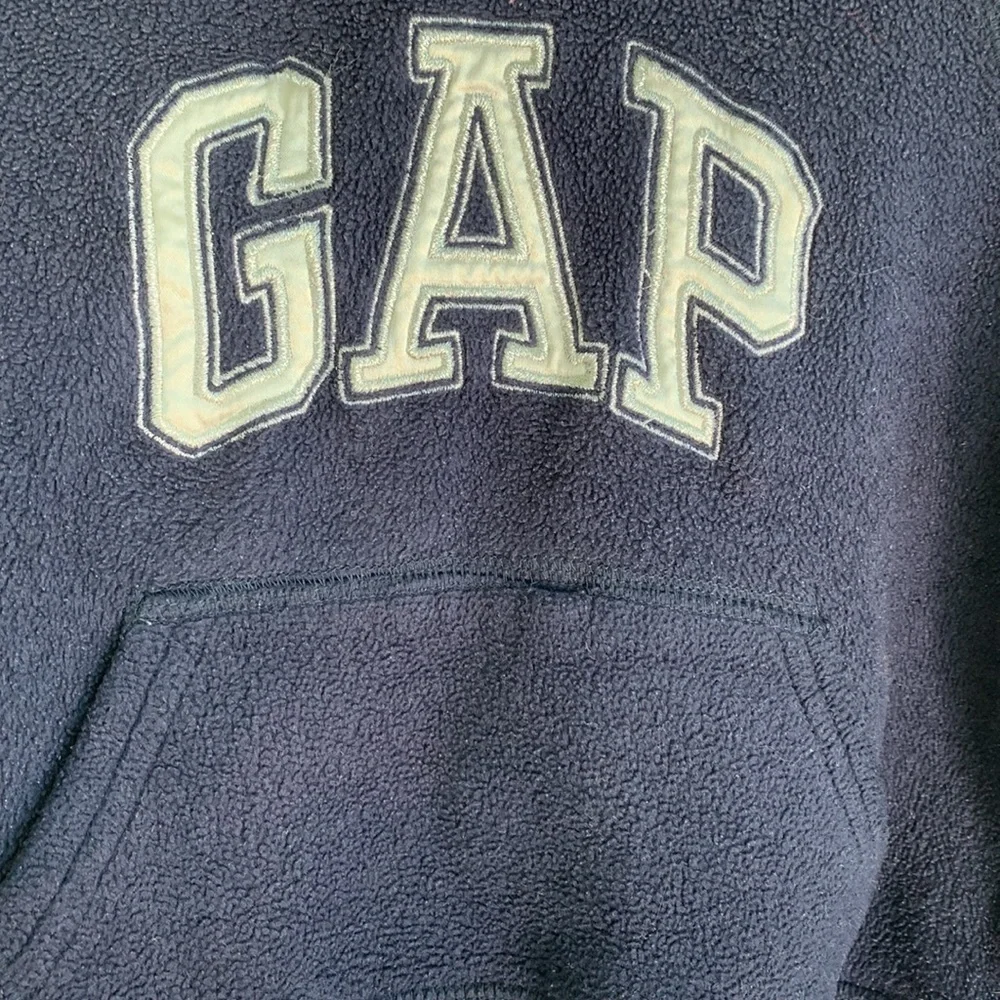 Gap Fleece Fuzzy Logo Hoodie Kids Sweatshirt sz 3 years